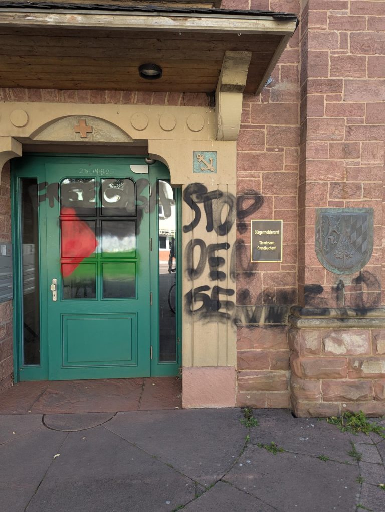 Stellungnahme zu „Free Gaza“-Graffitis in Bammental